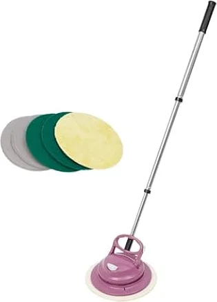 Limpiador de suelo eléctrico y pulidor flotante, fregona eléctrica con iluminación LED, 36 W, 160 rpm