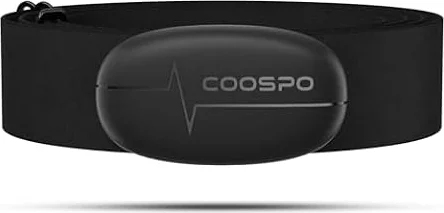 COOSPO H6 Banda de Frecuencia Cardiaca Bluetooth 4.0 Ant+ Monitor Sensor de Frecuencia Cardíaca Compatible con CoospoRide, Wahoo, adidas Run, Rouvy, Pulsoid