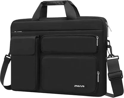 MOSISO Bolso Bandolera Portátil, Maletín con 2 Bolsillos Elevados&1 Solapa
