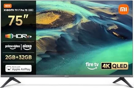 Xiaomi TV F Pro 75 Pulgadas (190 cm), 4K UHD QLED Smart Fire TV, L75MB-FPEU