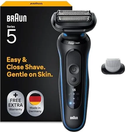 Braun Series 5 Afeitadora Eléctrica Hombre, 52-B1600S, Azul