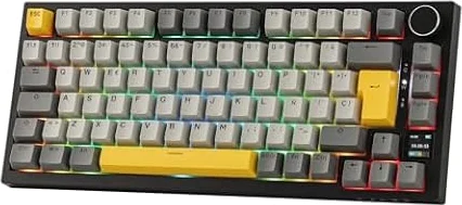 EPOMAKER Ajazz AK820 Pro ISO-ES Teclado Mecánico Inalámbrico con Pantalla
