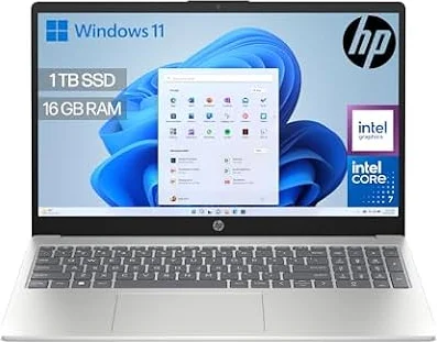 HP 15-fd0405ns Ordenador Portátil 15,6" FHD, Core 7 150U, 16GB, Win11