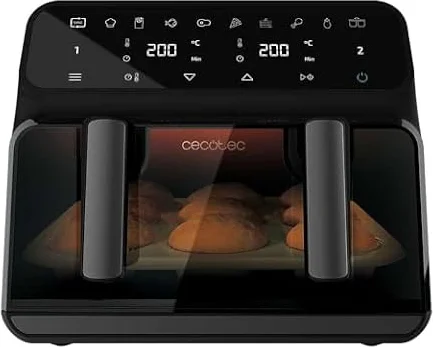 Cecotec Freidora de Aire 9 L Cecofry Advance 9000 Window Total 2200W