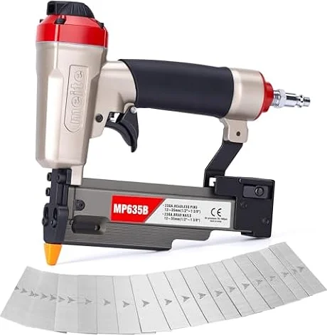 meite MP635B Clavadora Neumática de Pines 23GA con 6.000 Clavos Pin 0,6 mm