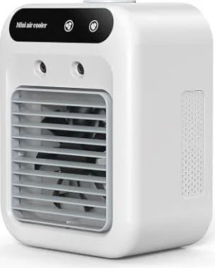 Aire Acondicionado Portatil, 500ML Mini USB Ventilador, Enfriador de Aire, Aire Humidificador Portátil Silencioso, Mini aire acondicionado portátil ideal para el hogar, la oficina y para acampar.