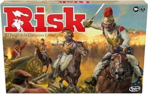 Hasbro Gaming, Risk: El Juego de la Conquista Estrátegica, Ejército de Juguete, Tablero Mundial, 42 Territorios, 6 Continentes, Estrategia, Juegos para Fiestas, Regalo Multijugador, Acción y Aventura