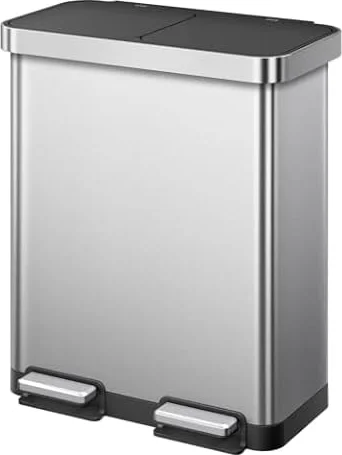 EKO Hana Deluxe Bote de Basura 40L+28L (68L) Doble Compartimento