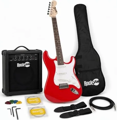 RockJam RJEG02-SK-RD - Kit de guitarra eléctrica