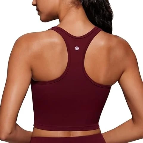 CRZ YOGA Butterluxe Cultivo Espalda Nadadora Merlot Rojo S