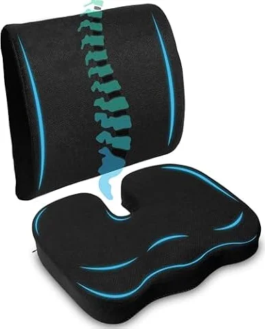 AURANID Cojín Antiescaras + Cojín Lumbar | Cojín Silla Oficina Ergonómico