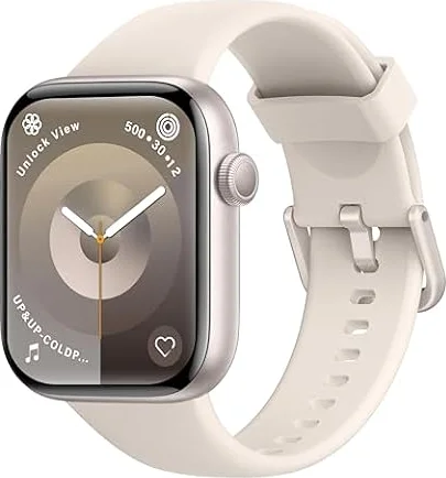 Reloj Inteligente Mujer Hombre, 1.85" Smartwatch con Llamadas Bluetooth, 140+ Modos Deportivos Smart Watch con SpO2/Pulsómetro/Monitor de Sueño/Podómetro, Impermeable IP68 Smart Watch Para Android iOS
