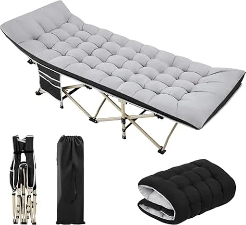 Yaheetech Cama Plegable Camping 2 en 1 Cama Portatil Acolchada