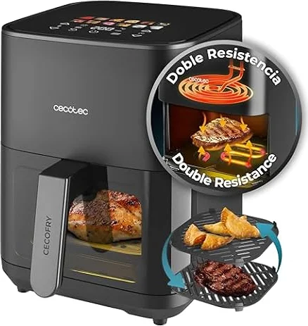 Cecotec Freidora de Aire 4 L Cecofry&Grill Duoheat 4000 1900W