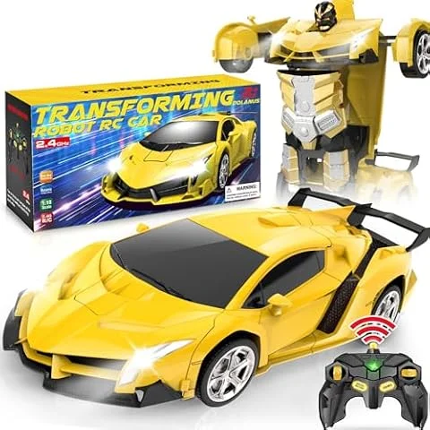 Dolanus Coche de control remoto – Transformar coches robot, juguetes para edades de 5 a 7 años, juguetes para niños, juguetes para niños de 4 años, juguetes para niños de 3, 4, 5, 6, 7, 8, 10, 12