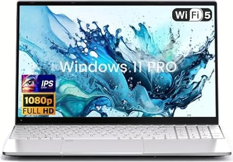 Kayoote 15.6" Portátil Core m3-6Y30 con Win 11 Pro, 8GB RAM y SSD de 128GB