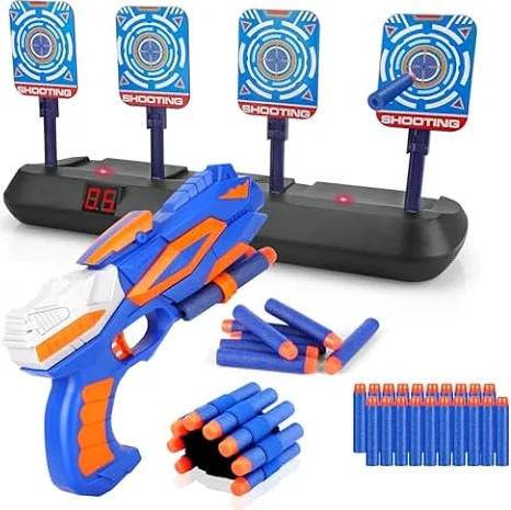 Diana Electronica con Pistola para Nerf, Juguete Niño 3 4 5 6 7 8 9 10 Año