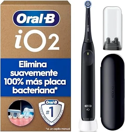 Oral-B iO 2 Cepillo de Dientes Eléctrico con 1 Cabezal, Negro Noche