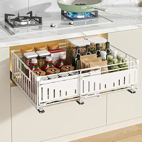 YunNasi Organizador Gabinete, Blanco, 2Bloque 38Dx17Hx32-50H CM