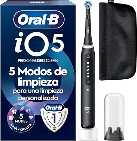 Oral-B iO 5 Cepillo de Dientes Eléctrico con 1 Cabezal, Negro