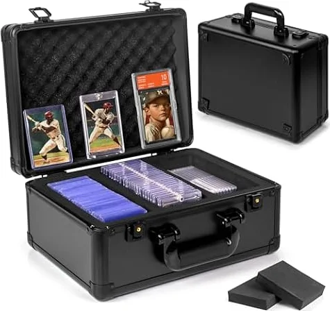 Old Canal Caja de Almacenamiento para Cartas Calificadas, Caja de Almacenamiento para Cartas de Trading, Porta Slab PSA para Tarjetas Deportivas, Tarjetas Calificadas, Top Loaders, One Touch - 3 Fila