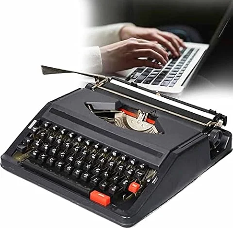 GLJDMBD Máquina de Escribir Vintage para el Flujo nostálgico, máquina de Escribir Manual a la Antigua Retro máquina de Escribir portátil Tradicional