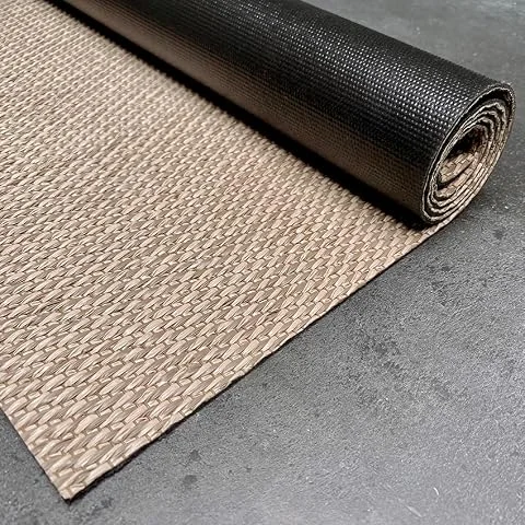 Alfombra vinílica Premium de tejido trenzado de alta gama Beige 60x90 cm